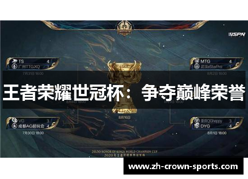王者荣耀世冠杯:争夺巅峰荣誉 王者荣耀世冠杯:争夺巅峰荣誉