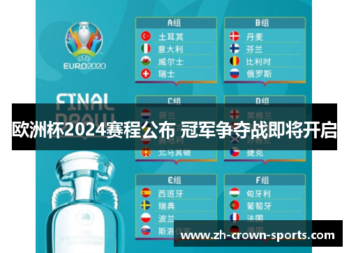 欧洲杯2024赛程公布 冠军争夺战即将开启 欧洲杯2024赛程公布 冠军争夺战即将开启